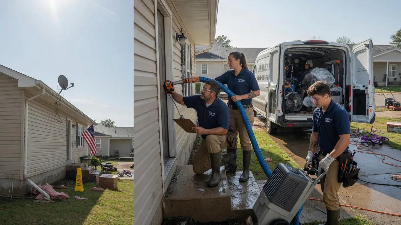 Ceiling Water Damage Restoration in Springfield, WI near me